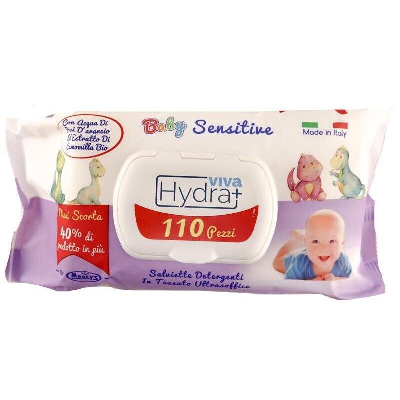 HYDRA VIVA + 24 CONFEZIONI SALVIETTE DETERGENTI BABY SENSITIVE 2460 PZ