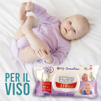 HYDRA VIVA+ 12 CONFEZIONI SALVIETTE DETERGENTI BABY SENSITIVE 1320 PZ