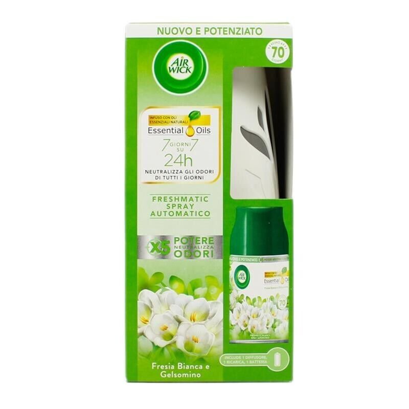 AIR WICK DEODORANTE PER AMBIENTE FRESHMATIC BASE+RICARICA 250ML FRESIA BIANCA E GELSOMINO
