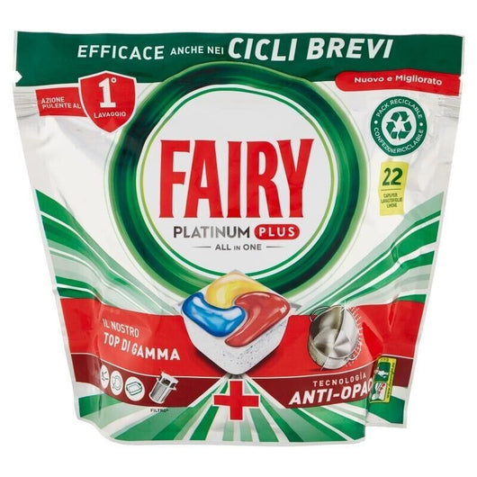 SET 5 FAIRY PLATINUM PLUS 22PZ ALL IN ONE AL LIMONE