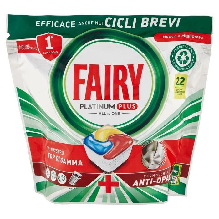 SET 5 FAIRY PLATINUM PLUS 22PZ ALL IN ONE AL LIMONE