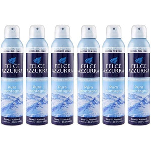 SET 6 FELCE AZZURRA DEODORANTE CASA SPRAY 250 ML PURA MONTAGNA
