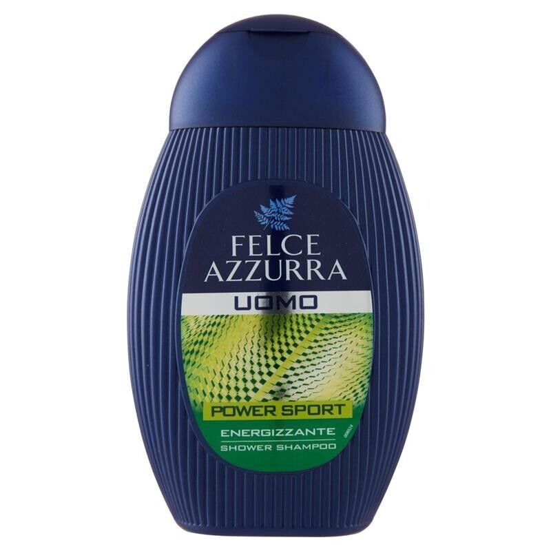 SET 6 FELCE AZZURRA POWER SPORT SHOWER DOCCIA SHAMPOO UOMO ENERGIZZANTE 250 ML