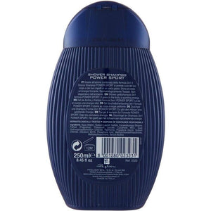 SET 6 FELCE AZZURRA POWER SPORT SHOWER DOCCIA SHAMPOO UOMO ENERGIZZANTE 250 ML