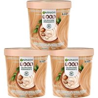 SET 3 GARNIER GOOD TINTA CAPELLI 8.0 BIONDO MIELE COLORAZIONE PERMANENTE SENZA AMMONIACA 90% NATURALE