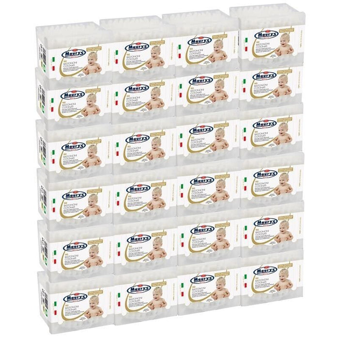 2160 MAURY'S COTTON FIOC BASTONCINI COTONATI PER BAMBINI E NEONATI BIANCHI