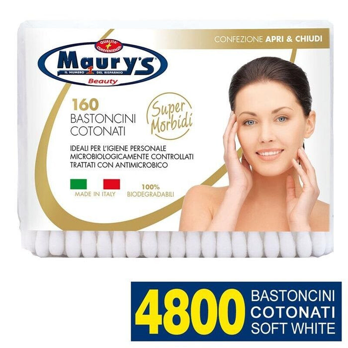 4800 MAURY'S COTTON FIOC BASTONCINI COTONATI IN BUSTINA DA VIAGGIO