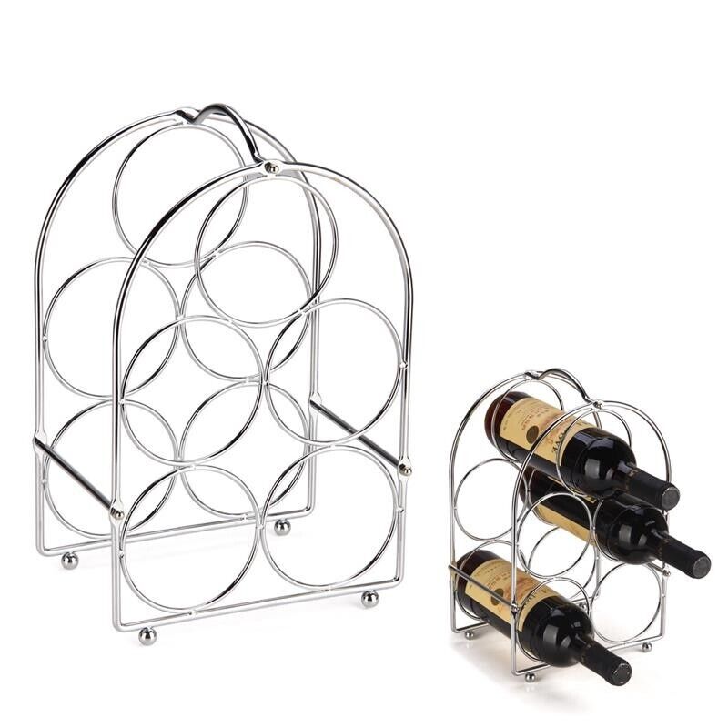 MA MAISON PORTABOTTIGLIE 5 POSTI 21X14 CM IN ALLUMINIO FORMA TONDA