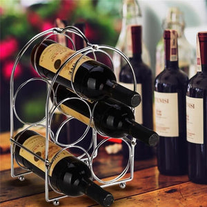 MA MAISON PORTABOTTIGLIE 5 POSTI 21X14 CM IN ALLUMINIO FORMA TONDA