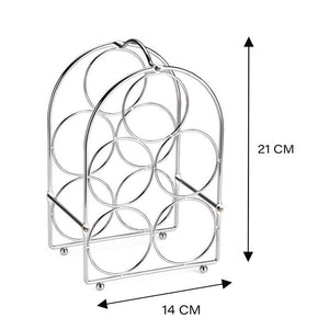MA MAISON PORTABOTTIGLIE 5 POSTI 21X14 CM IN ALLUMINIO FORMA TONDA