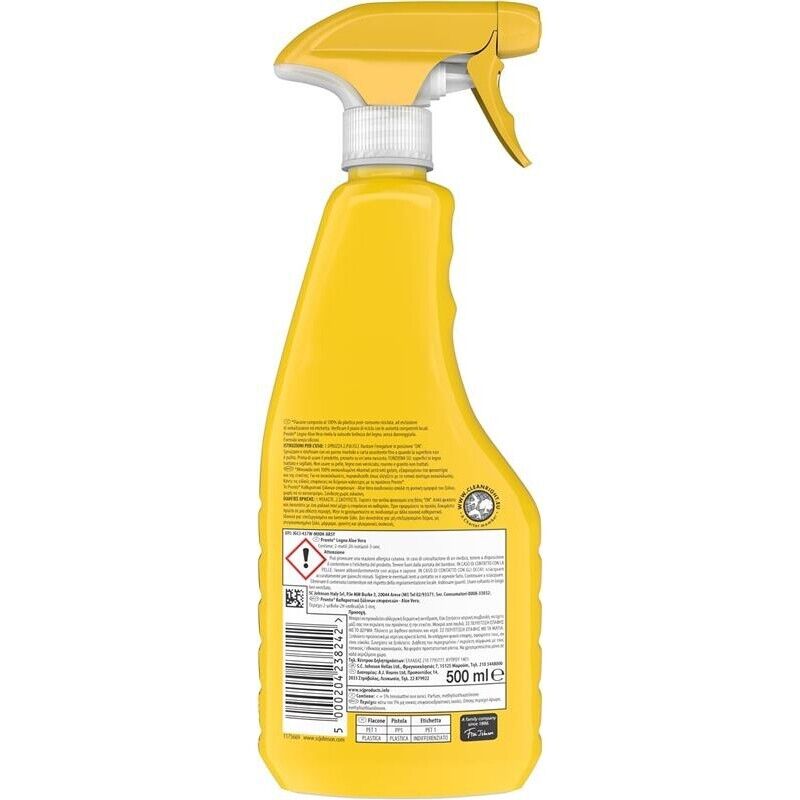 PRONTO TRIGGER PACCO DA 12 PZ LEGNO ESALTA LA NATURALE BELLEZZA DEL LEGNO FRAGRANZA ALOE VERA 1 CONFEZIONE DA 500 ML