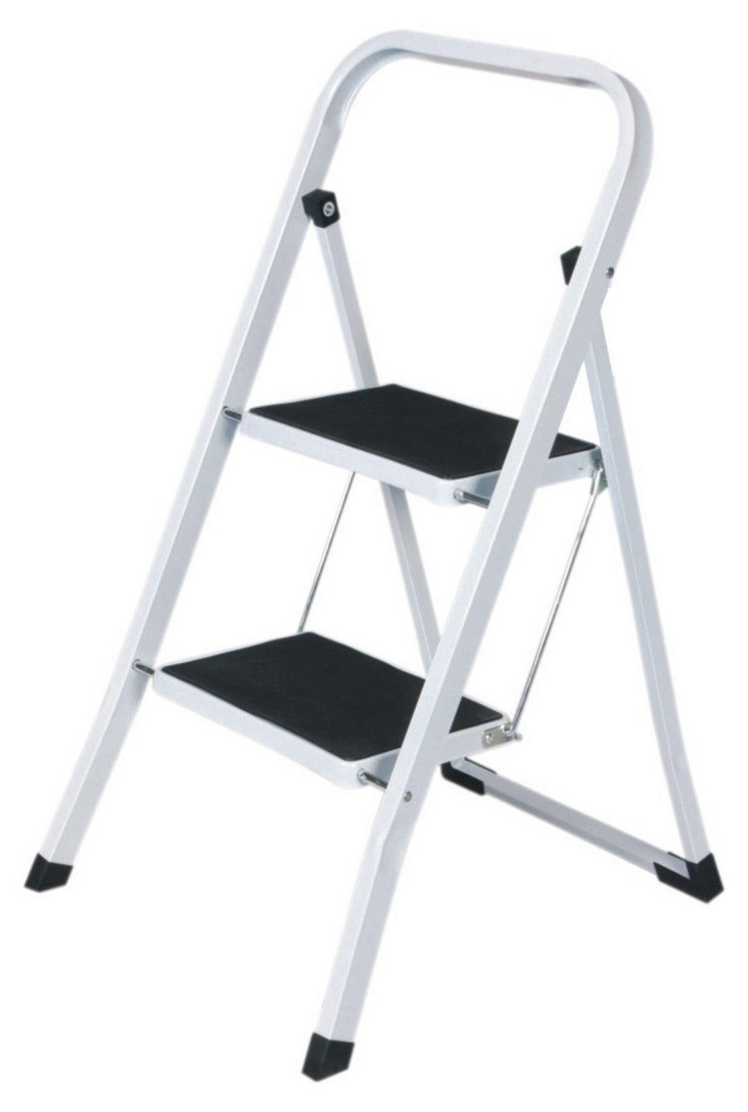 sgabello salvaspazio in acciaio 2 gradini cod:ferx.11111