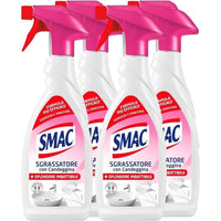 SMAC SPRAY MULTIPACK DA 4 PZ SGRASSATORE 650 ML DISINFETTANTE CON CANDEGGINA