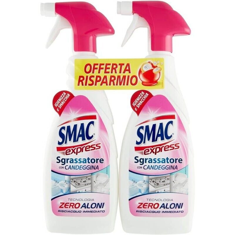 SMAC BIPACCO SPRAY SGRASSATORE 650 ML DISINFETTANTE CON CANDEGGINA