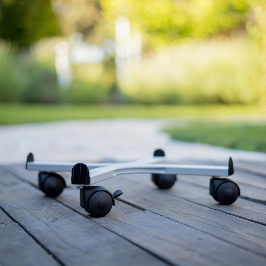 Carrello portavasi quadrato speedy, cm 38x38, alluminio - 515\COTTO