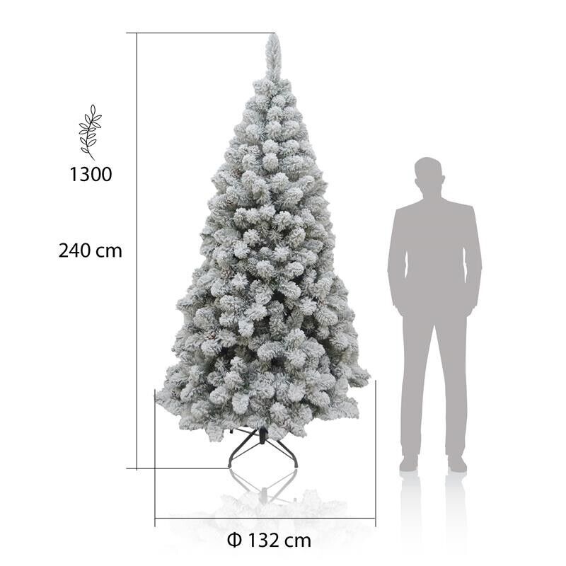 MAURY'S ALBERO DI NATALE ROCCARASO INNEVATO 240 CM