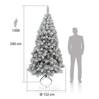 MAURY'S ALBERO DI NATALE ROCCARASO INNEVATO 240 CM