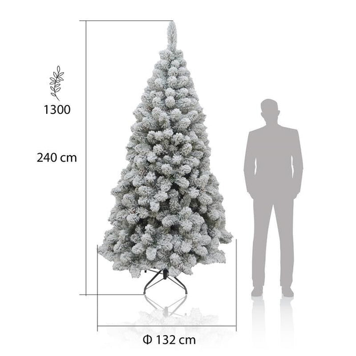 MAURY'S ALBERO DI NATALE ROCCARASO INNEVATO 240 CM