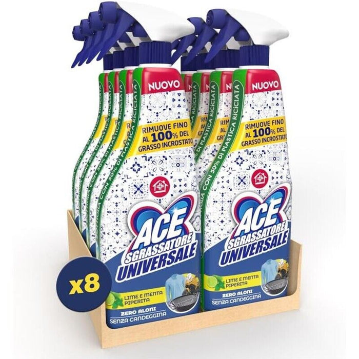 ACE 8 SPRAY SGRASSATORE UNIVERSALE 600ML LIME E MENTA PIPERITA