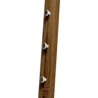 APPENDINO DA PARETE REALIZZATO IN LEGNO 25X6X70CM IN COLORE NOCE CON 3 GANCI