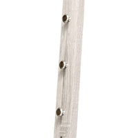 APPENDINO DA PARETE REALIZZATO IN LEGNO 25X6X70CM IN COLORE BIANCO CON 3 GANCI