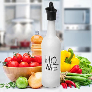 OLIERA IN VETRO SATINATO DA 750CC IN COLORE BIANCO