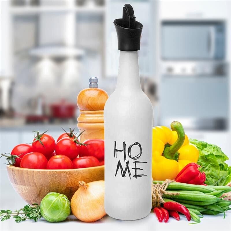 OLIERA IN VETRO SATINATO DA 750CC IN COLORE BIANCO