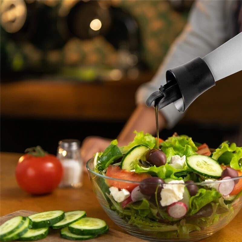 OLIERA IN VETRO SATINATO DA 750CC IN COLORE BIANCO