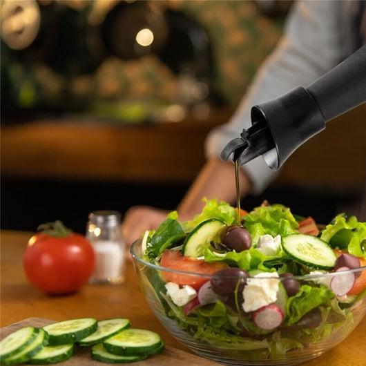 OLIERA IN VETRO SATINATO DA 750CC IN COLORE NERO