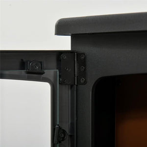 CAMINO ELETTRICO DA TERRA CON EFFETTO FIAMMA 39X26X54.8CM COLORE NERO