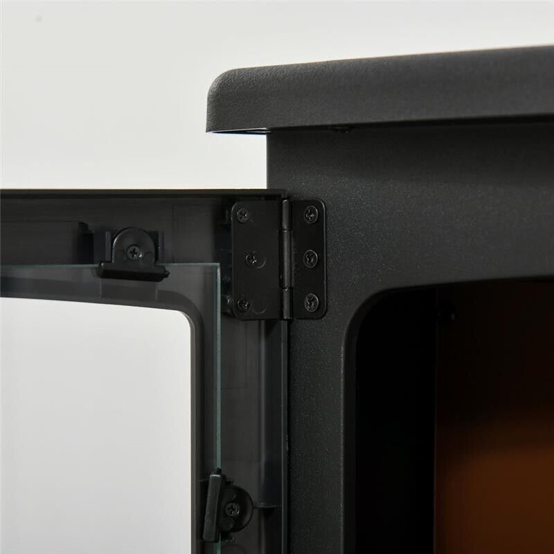 CAMINO ELETTRICO DA TERRA CON EFFETTO FIAMMA 39X26X54.8CM COLORE NERO