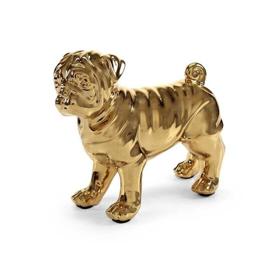 STATUA DECORATIVA CARLINO 27X12X24 CM IN COLORE ORO