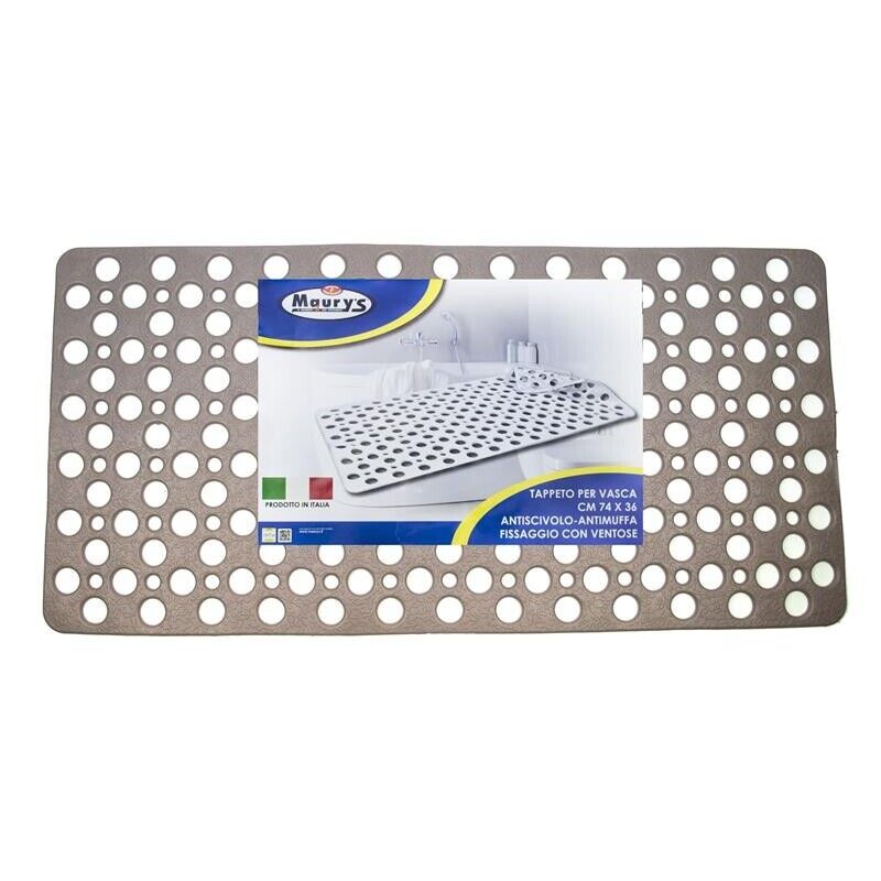 MAURY'S TAPPETO VASCA 74X36CM TORTORA