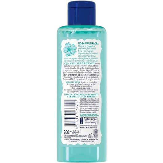 ACQUA MICELLARE ALLE ROSE 200 ML ALLA ROSA MULTIFLORA STRUCCA E OPACIZZA