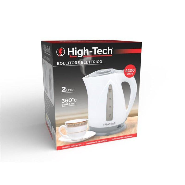 HIGH-TECH BOLLITORE ELETTRICO DA 2200 W CON CAPACITÀ DI 2 LITRI