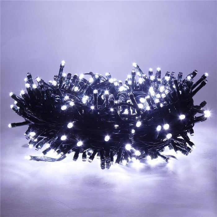 HIGH-TECH LUCI DI NATALE 500 LED BIANCO FREDDO DA INTERNO E ESTERNO 26,5 METRI
