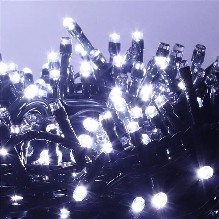HIGH-TECH LUCI DI NATALE 500 LED BIANCO FREDDO DA INTERNO E ESTERNO 26,5 METRI