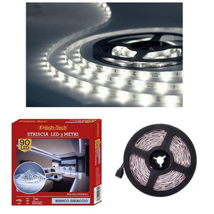 HIGH-TECH STRISCIA DA 90 LED IN COLORE BIANCO GHIACCIO ROTOLO 3 MT OKX