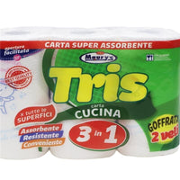 MAURY'S CARTA CUCINA 3IN1 PER TUTTE LE SUPERFICI 18 ROTOLI-6 CONFEZIONI DA 3 PEZZI