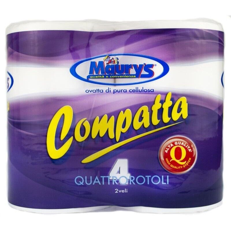 MAURY'S CARTA IGIENICA 24 ROTOLI 2 VELI COMPATTA 780GR ALTA QUALITÀ