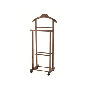 SET 2 INDOSSATORI DOPPI DA CAMERA COLORE NOCE LEGNO DI FAGGIO 43 X 33 X 105 H