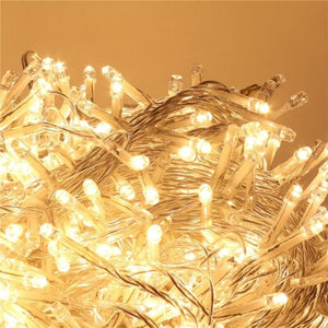 HIGH-TECH LUCI DI NATALE 500 LED BIANCO CALDO DA INTERNO E ESTERNO 26,5 METRI