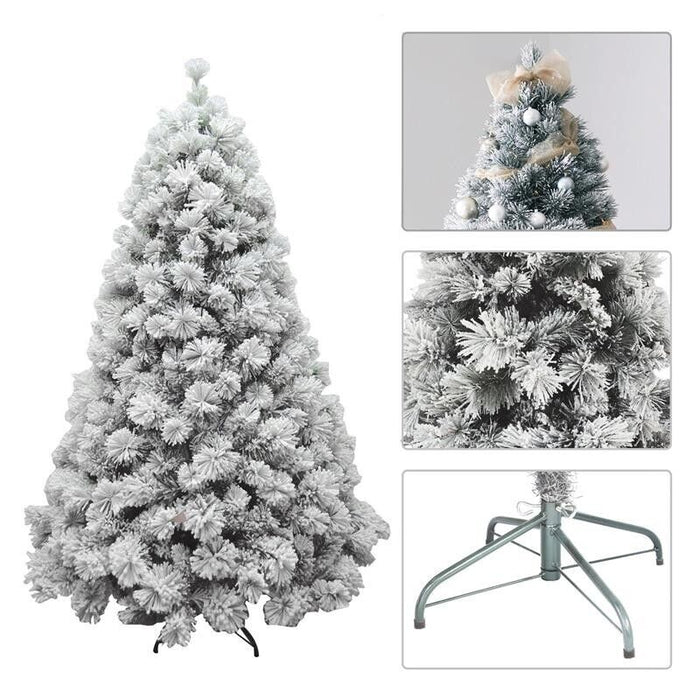 ALBERO DI NATALE GRAN SASSO INNEVATO ARTIFICIALE ALTEZZA 210 CM