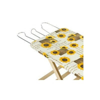 ASSE DA STIRO IN LEGNO DI FAGGIO NATURALE 35X141,5 XH92 CM CON COPRIASSE ASSORTITO