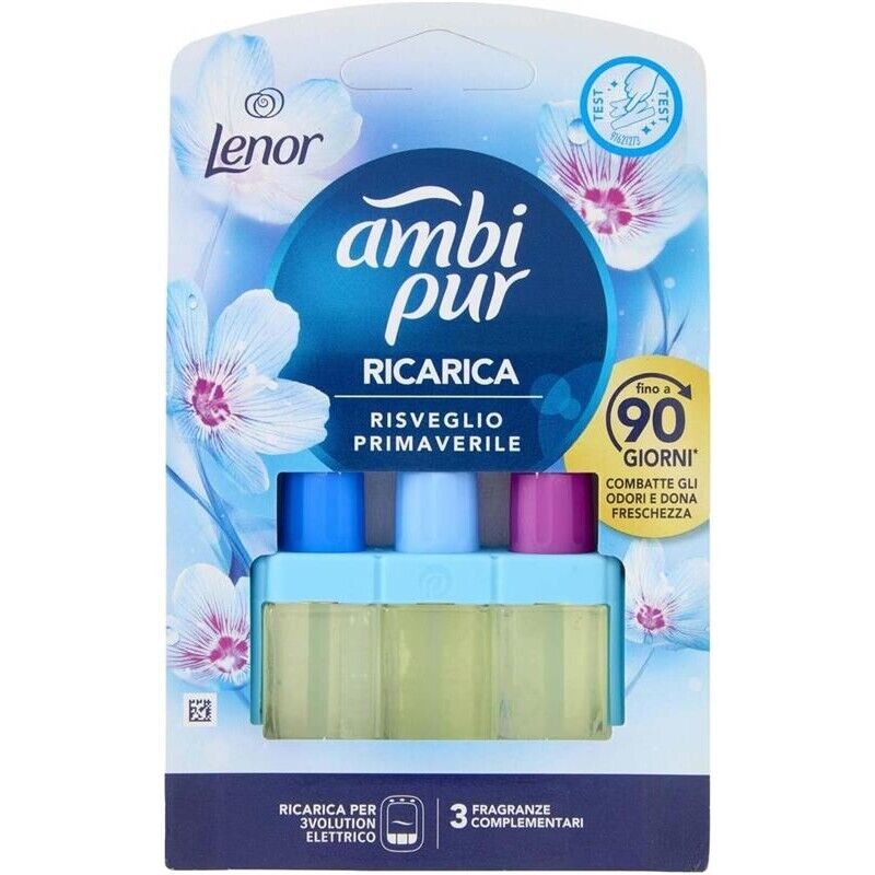 SET 4 AMBI PUR RICARICA LENOR 3VOL RISVEGLIO PRIMAVERILE FINO A 90 GIORNI D DURATA