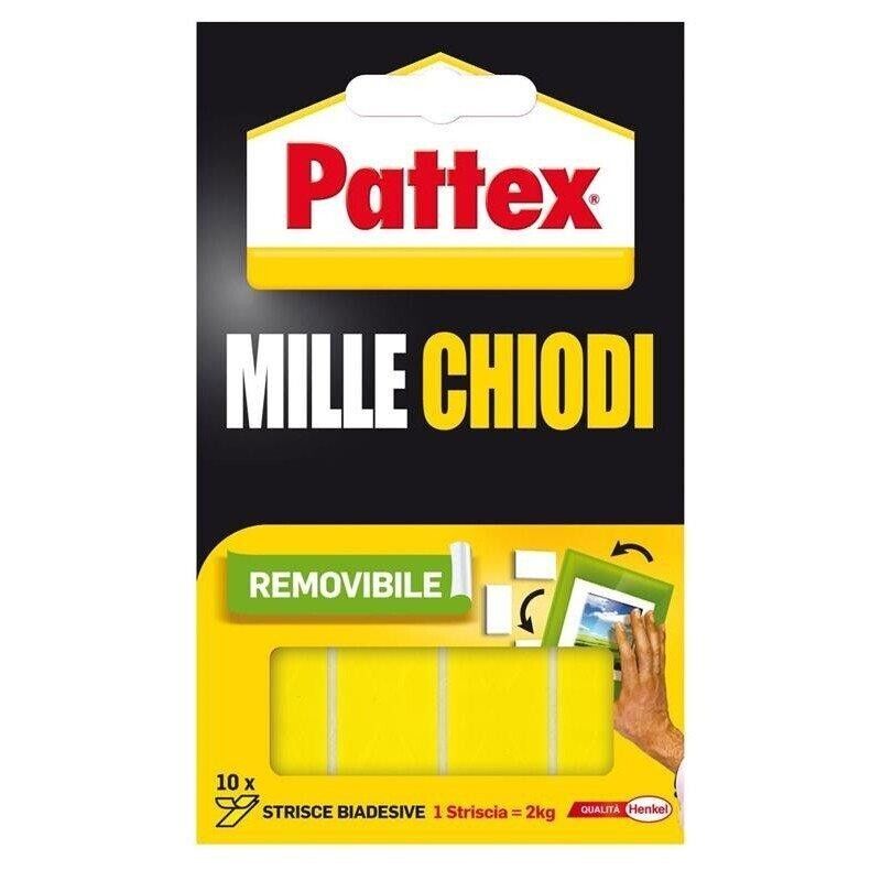 PATTEX MILLE CHIODI TAPE REMOVIBILE 10 TASSELLI