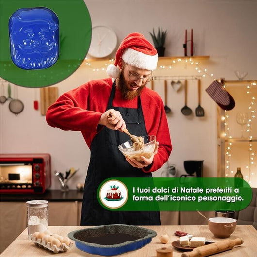 MA MAISON TEGLIA PREMIUM CON FORMA BABBO NATALE 34X25X5 CM IN COLORE ASSORTITO