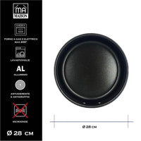 MA MAISON TORTIERA LINEA ALESSIA 28 CM SPESSORE 1.40 MM ANTIADERENTE E ANTIGRAFFIO IN ALLUMINIO