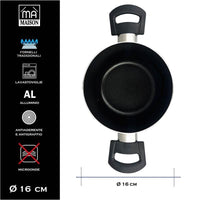 MA MAISON PENTOLA LINEA ALESSIA 16 CM ANTIADERENTE E ANTIGRAFFIO IN ALLUMINIO