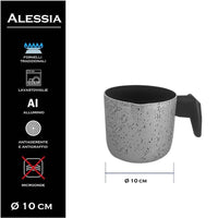 MA MAISON BOLLI LATTE LINEA ALESSIA 10 CM SPESSORE 1,50 MM ANTIADERENTE E ANTIGRAFFIO IN ALLUMINIO